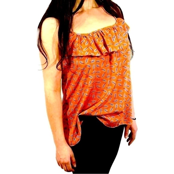 PIACERE DI PIU - Bohemian Top Size Small With Zip - Picture 1 of 5